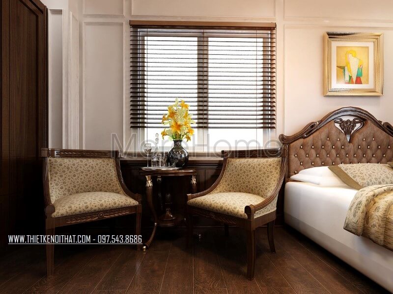 Thiết kế nội thất biệt thự Vinhomes Riverside phong cách tân cổ điển